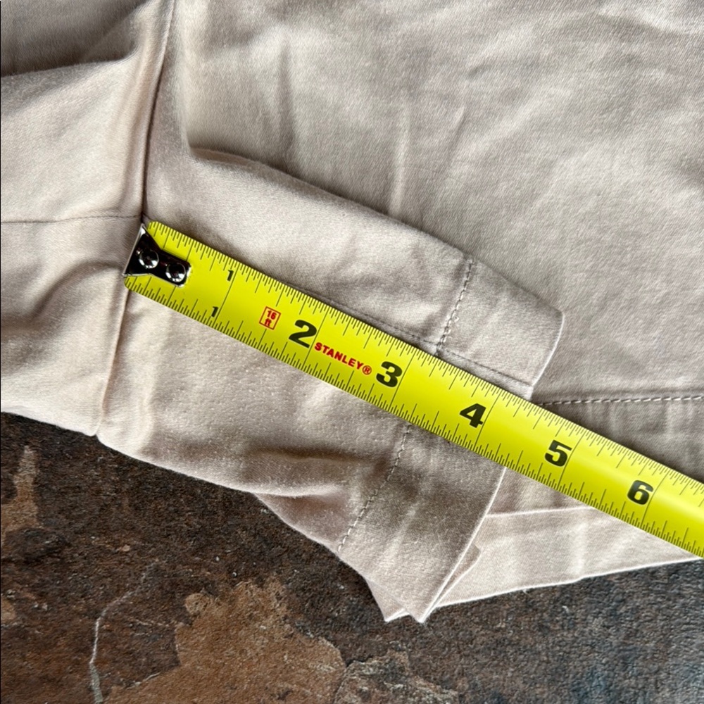 WHBM Tan Button-Accent Shorts - Picture 6 of 6